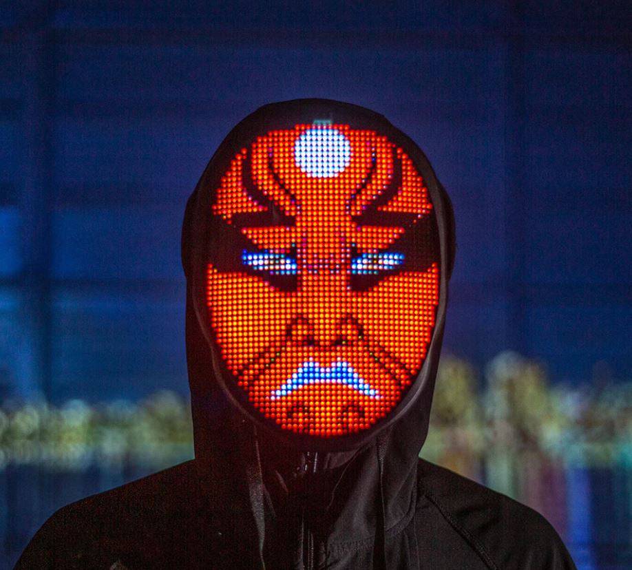 FACE TRANSFORMING LED MASK - APP CONTROLLED - RECHARGEABLE - BRIVLOX | Where Innovation Meets Style!