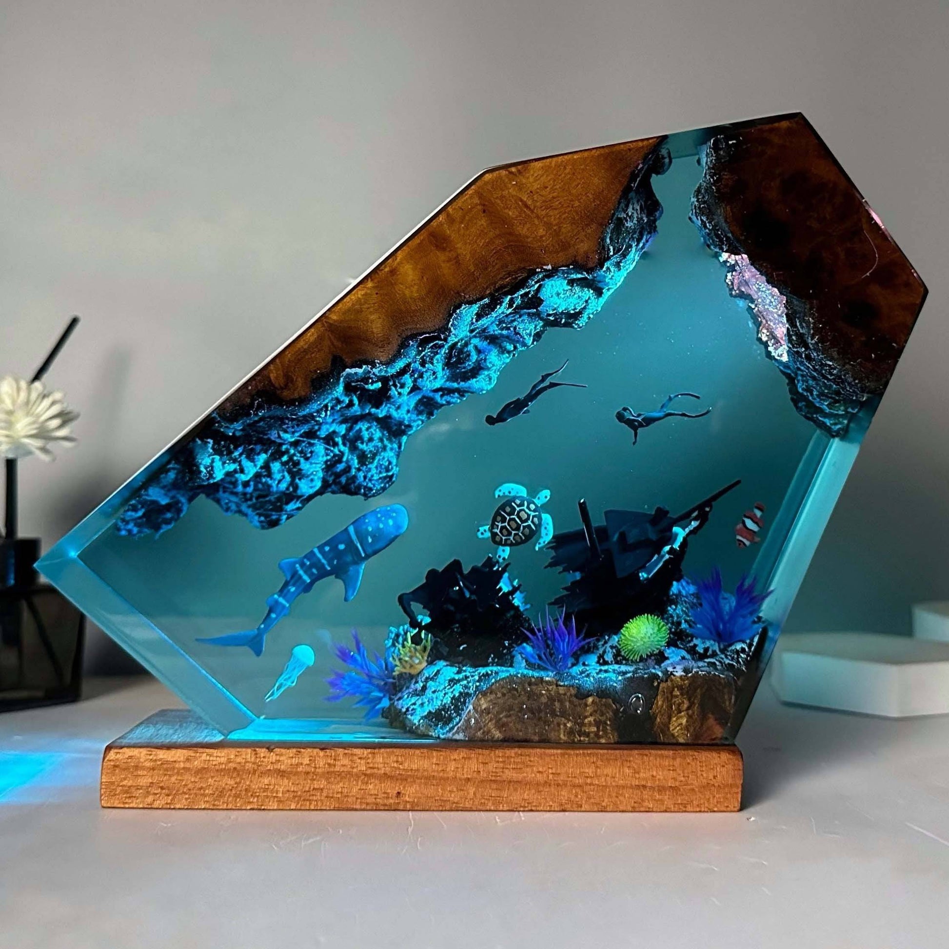 Hot Sale!! Epoxy Ocean Resin Night Light - OPICRAFT 