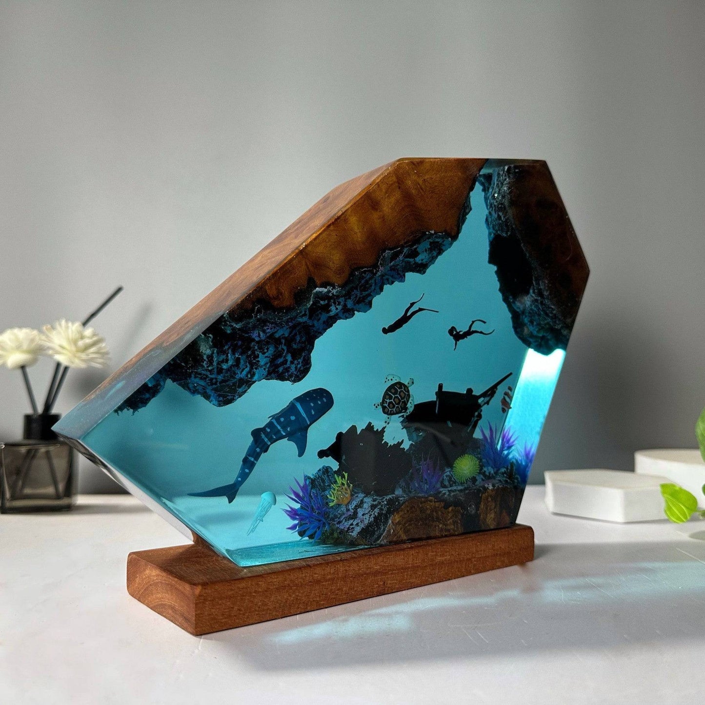 Hot Sale!! Epoxy Ocean Resin Night Light - OPICRAFT 