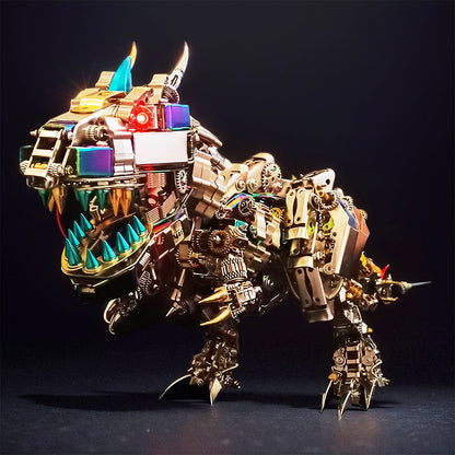 Ultimate 3D Mechanical T-Rex Metal Puzzle Kit - Over 2500 Pieces, Impressive 55cm Tall Build! - OPICRAFT 