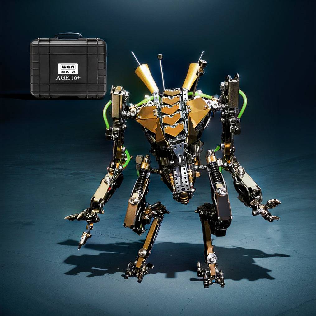 Transformative XIA-A Metal Mech Model Kit: Articulated Joints & LED Lighting for a Futuristic Experience - OPICRAFT 