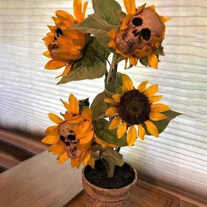 Sunflower Skull - BRIVLOX | Where Innovation Meets Style!