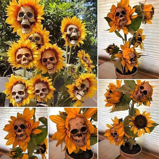 Sunflower Skull - BRIVLOX | Where Innovation Meets Style!