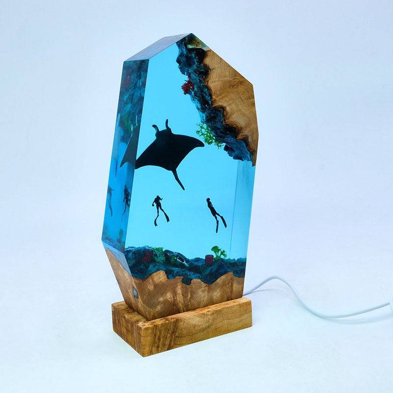 Deep Sea World Scene Resin Night Light - OPICRAFT 