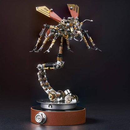 Intricate 3D Metal Termite Mechanical Puzzle Model Kit with Stylish Holder - OPICRAFT 
