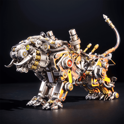 Engaging DIY 3D Metal Bengal Tiger Puzzle Kit - Creative Building Block Experience! - OPICRAFT 