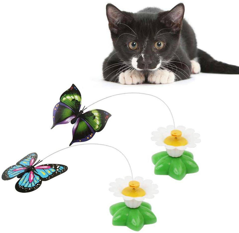 ELECTRIC ROTATING BUTTERFLY CAT TOYS - BRIVLOX | Where Innovation Meets Style!