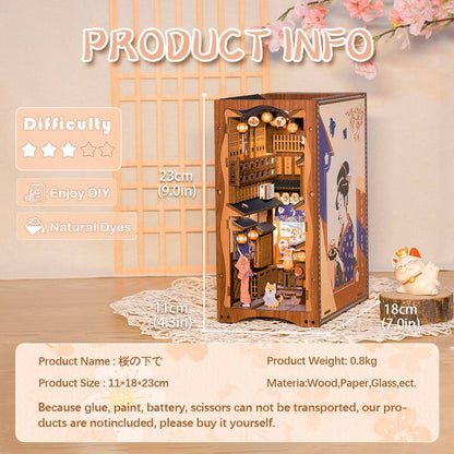 BRIVLOX™ DIY Booknook Kit (Under the Sakura Tree) - BRIVLOX | Where Innovation Meets Style!
