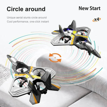 XLEDX™ - V17 Jet Fighter Stunt RC Airplane - BRIVLOX | Where Innovation Meets Style!