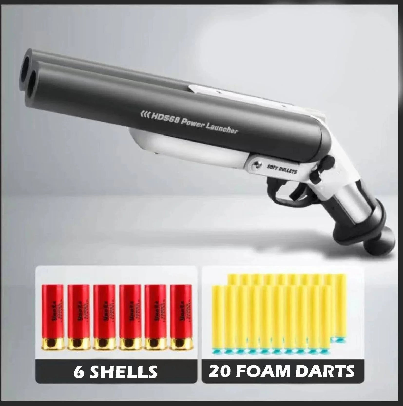 BRIVLOX® Sawed Off Double Barrel Dart Blaster - BRIVLOX | Where Innovation Meets Style!