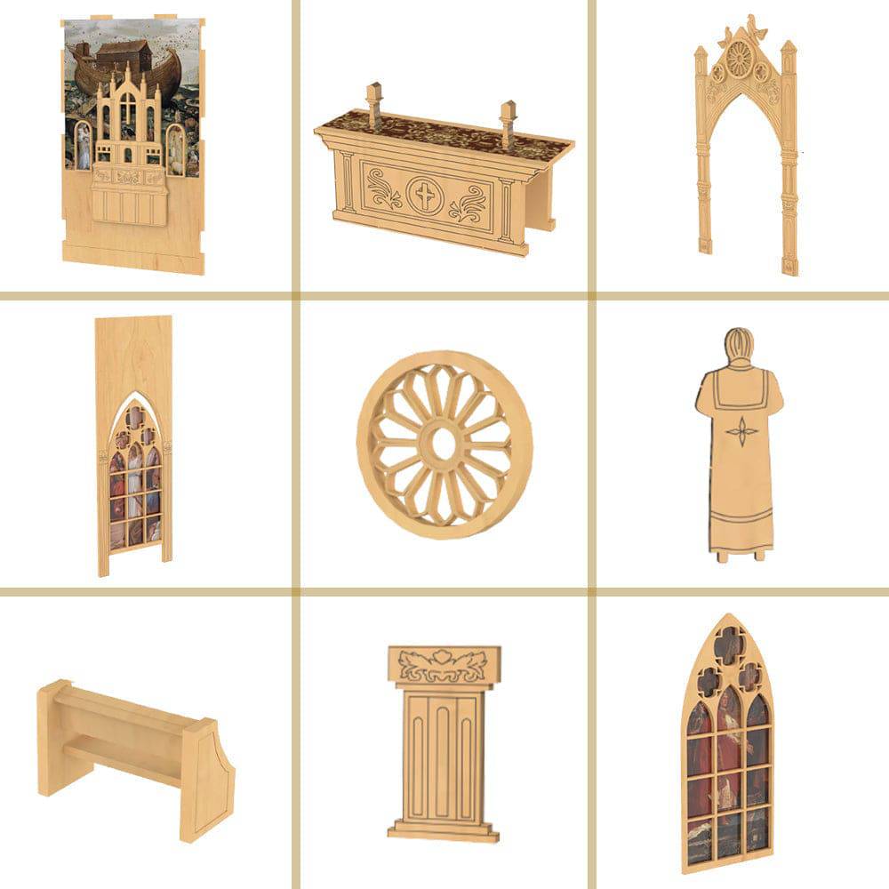 BRIVLOX™ DIY Booknook Kit (Pray in The Church) - BRIVLOX | Where Innovation Meets Style!