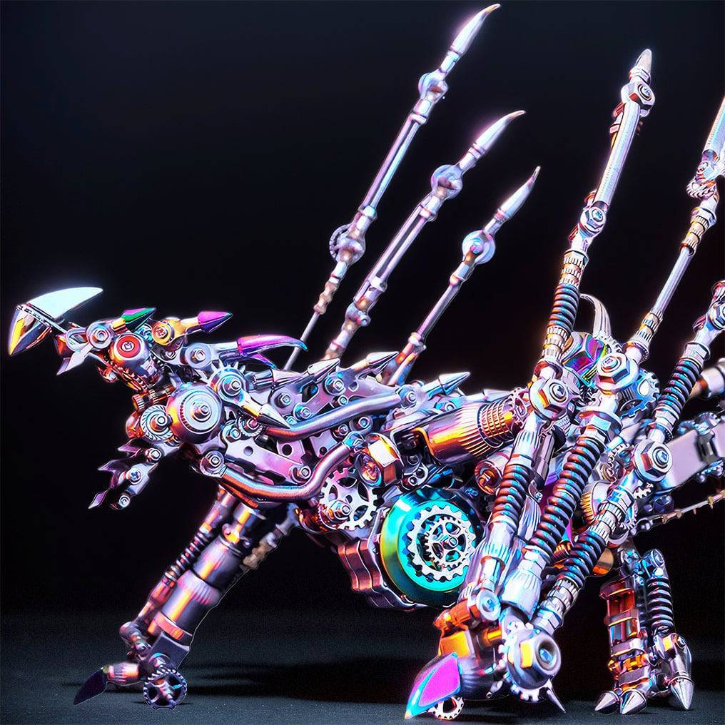 Engaging 3D Dragon Metal Model Puzzle Kit - Over 1390 Pieces of Intriguing DIY Fun! - OPICRAFT 