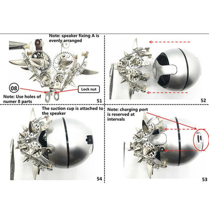 Create Your Own Stunning 3D Metal Tarantula Speaker Puzzle Kit - Over 1000 Pieces of Fun! - OPICRAFT 