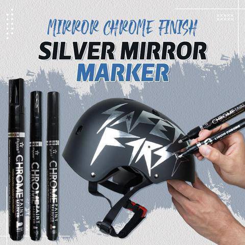 Silver Mirror Reflective Marker - BRIVLOX | Where Innovation Meets Style!