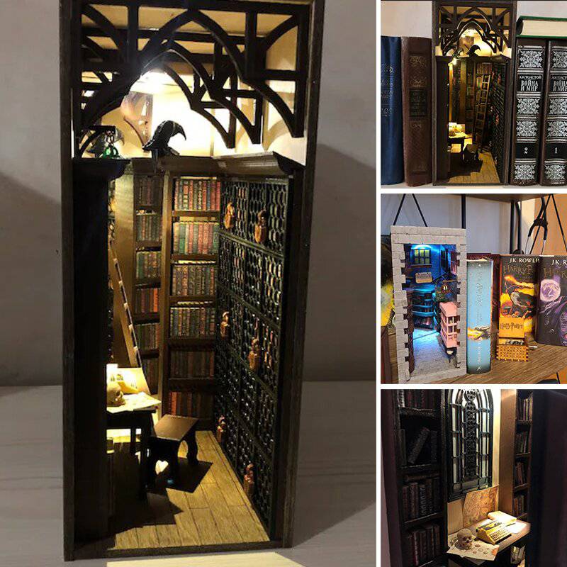 Book Corner Magic Alley Booknook Bookshelf Inserts Prefabricated Book - BRIVLOX | Where Innovation Meets Style!