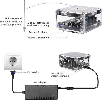 BRIVLOX Multi-Function Tesla Music Tesla Coil Speaker, Wireless Transmission Lighting, Science and Education Experimental Products - BRIVLOX | Where Innovation Meets Style!
