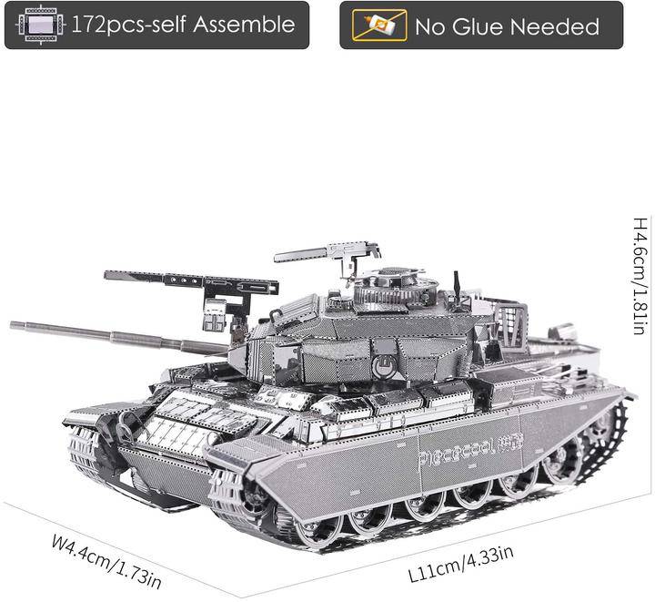 Centurion Afv Tank DIY 3D Metal Puzzle - BRIVLOX | Where Innovation Meets Style!