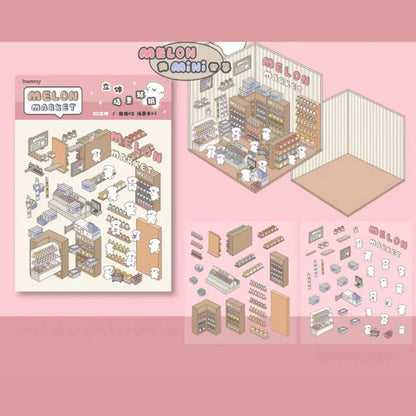 Create Adorable Sticker Scenes with Dog-Themed Bakery Shop|Market - OPICRAFT 
