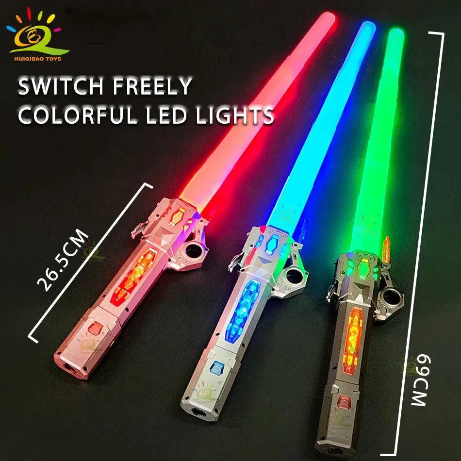 Brivlox Dual-Action LED Lightsaber – Ultimate Galactic Warrior Toy with Multi-Color Lights & Sound Effects - BRIVLOX | Where Innovation Meets Style!