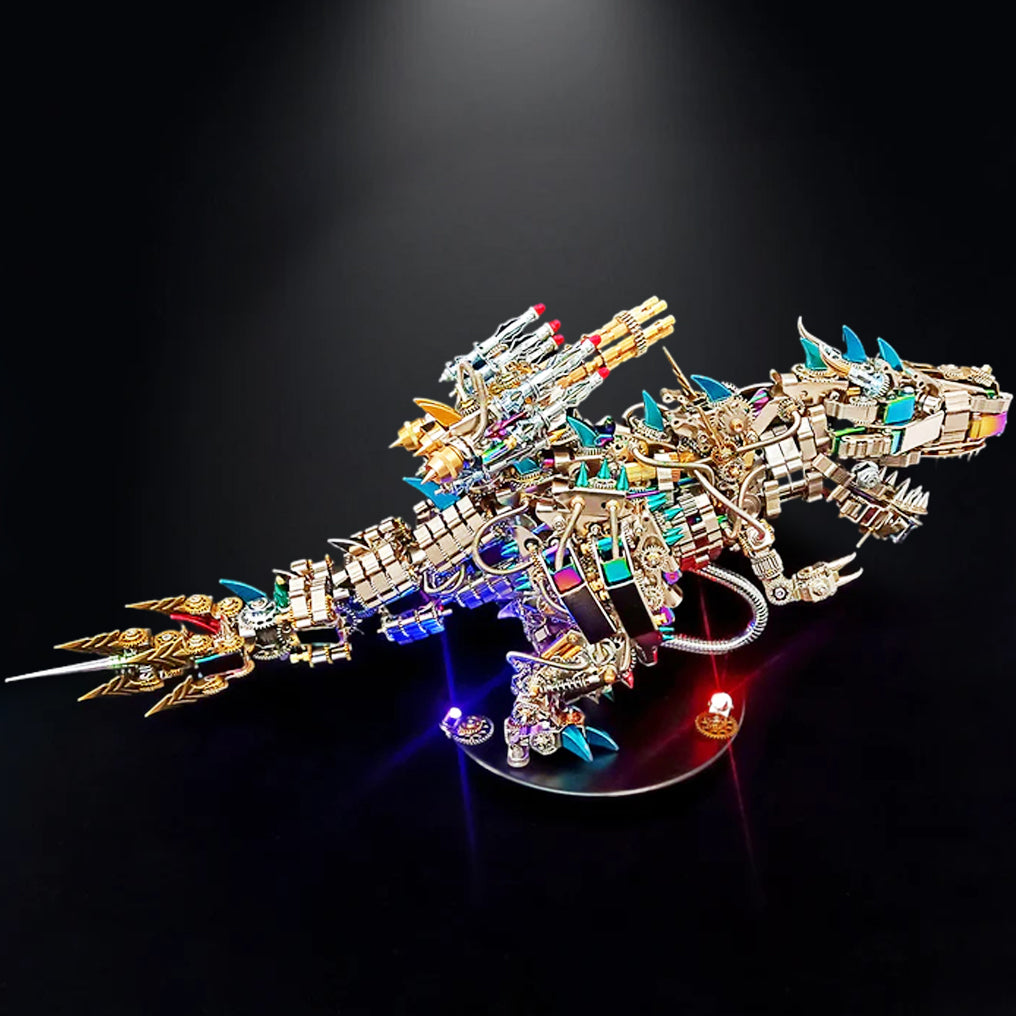 Ultimate 3D Mechanical T-Rex Metal Puzzle Kit - Over 2500 Pieces, Impressive 55cm Tall Build! - OPICRAFT 