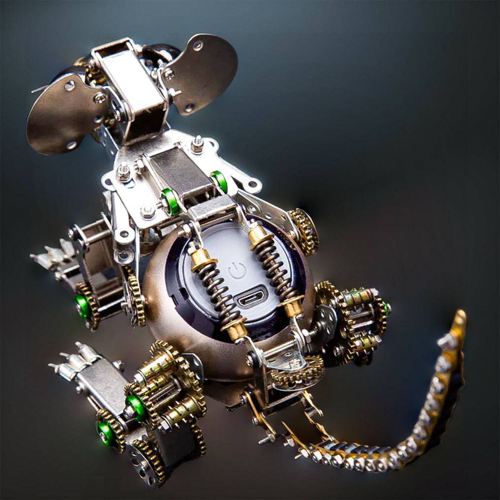 Easter Mouse 3D Metal Mechanical Puzzle Kit - 525 PCS DIY Animal Assembly Model - OPICRAFT 
