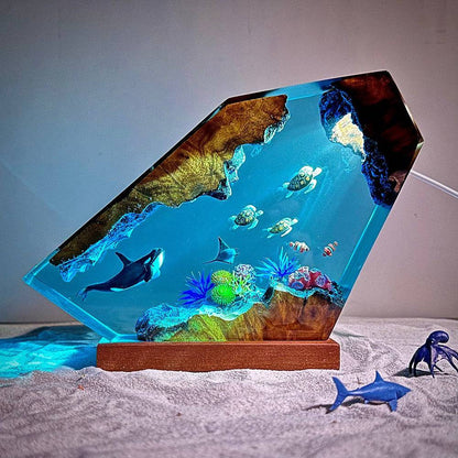 Orca, Turtles and Ray Resin Night Light - OPICRAFT 