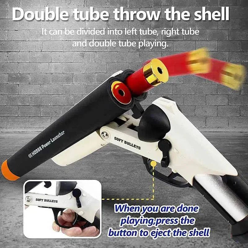 BRIVLOX® Sawed Off Double Barrel Dart Blaster - BRIVLOX | Where Innovation Meets Style!