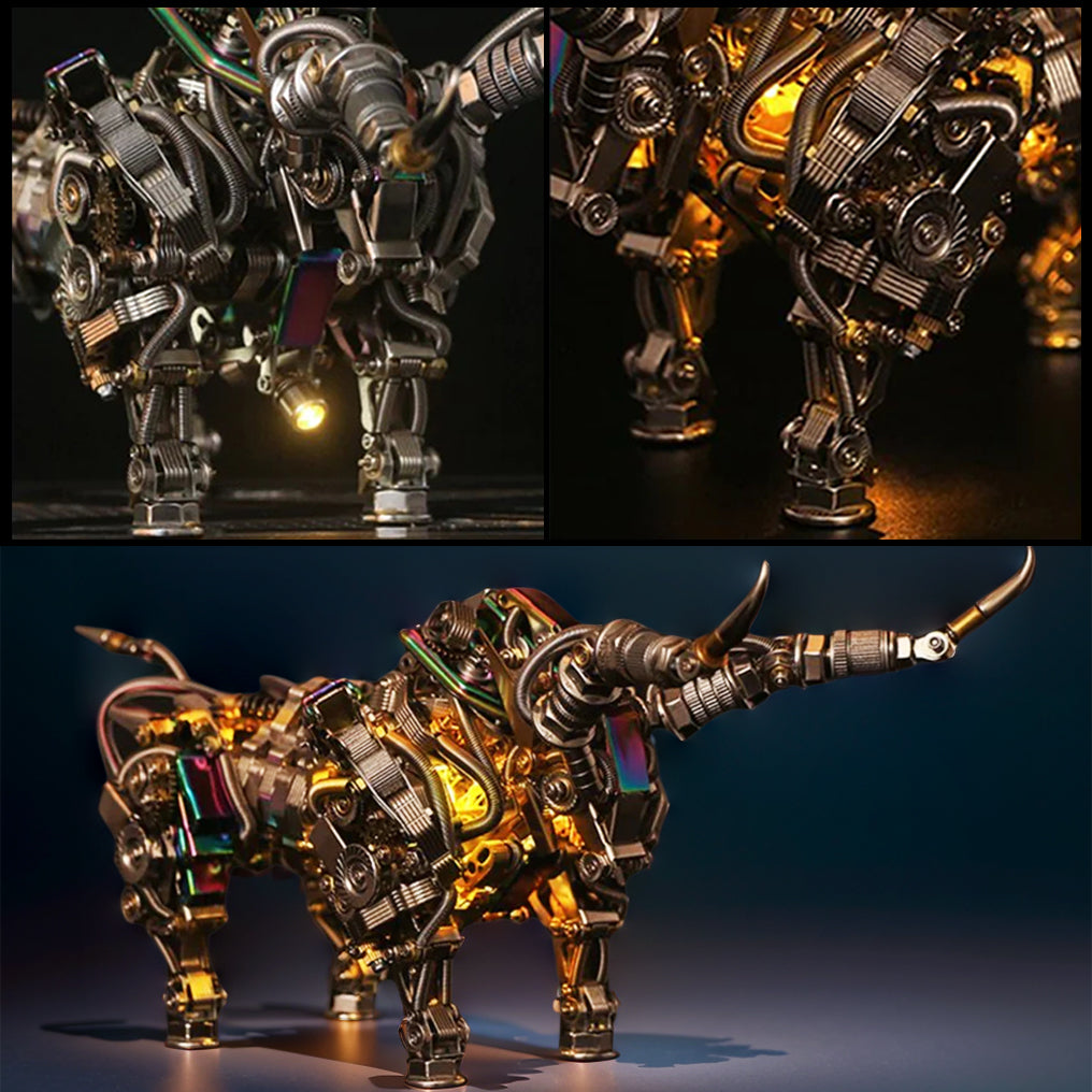 Create Your Own Stunning 3D Metal Mechanical Bull Model – 1087-Piece Assembly Kit! - OPICRAFT 