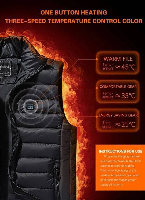 XLEDX 2022 New Unisex Warming Heated Vest - BRIVLOX | Where Innovation Meets Style!