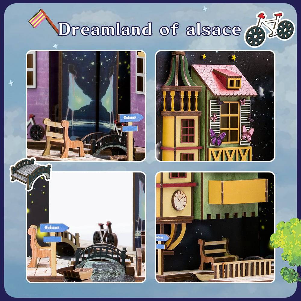 BRIVLOX™ DIY Booknook Kit (Dreamland Of Alsace） - BRIVLOX | Where Innovation Meets Style!