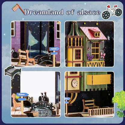 BRIVLOX™ DIY Booknook Kit (Dreamland Of Alsace） - BRIVLOX | Where Innovation Meets Style!