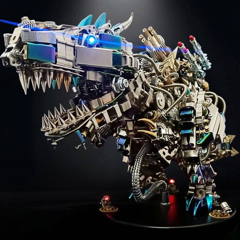 Ultimate 3D Mechanical T-Rex Metal Puzzle Kit - Over 2500 Pieces, Impressive 55cm Tall Build! - OPICRAFT 