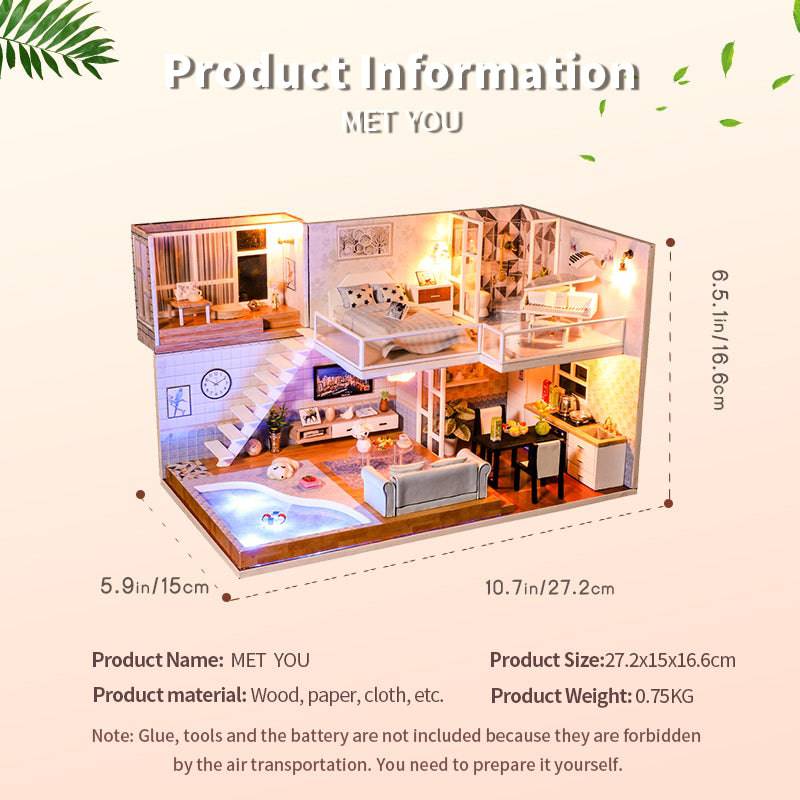 BRIVLOX 1: 24 DIY Dollhouse Kit (Met you) - BRIVLOX | Where Innovation Meets Style!