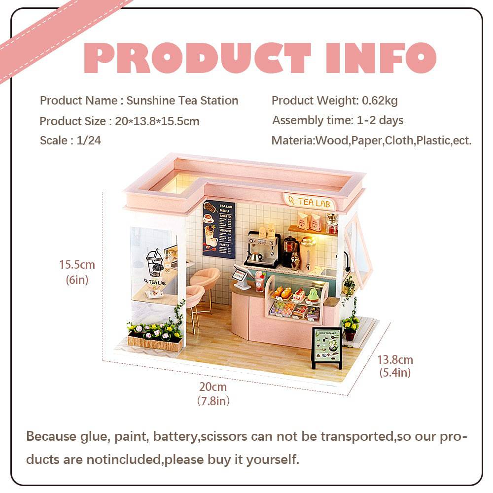 BRIVLOX 1: 24 DIY Dollhouse Kit (Happy Shop Series) - BRIVLOX | Where Innovation Meets Style!