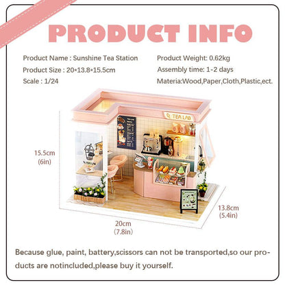 BRIVLOX 1: 24 DIY Dollhouse Kit (Happy Shop Series) - BRIVLOX | Where Innovation Meets Style!