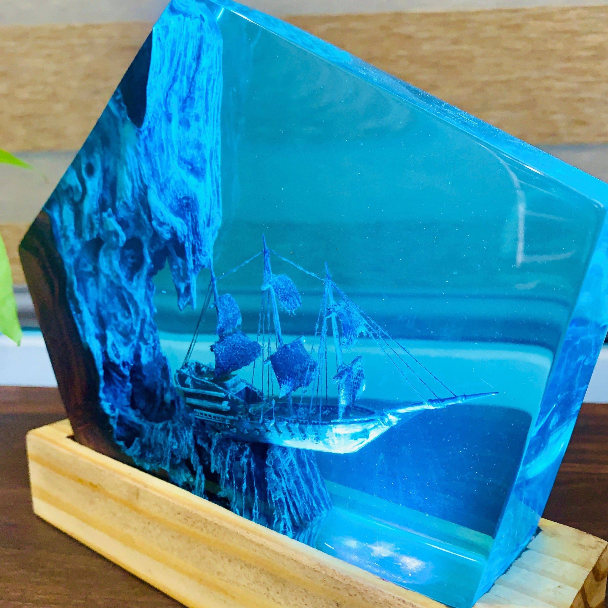 The Flying Dutchman Ship Handmade Resin Nightlight - OPICRAFT 