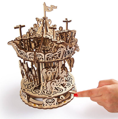 BRIVLOX™ The Carrousel - Wooden 3d Puzzle - BRIVLOX | Where Innovation Meets Style!