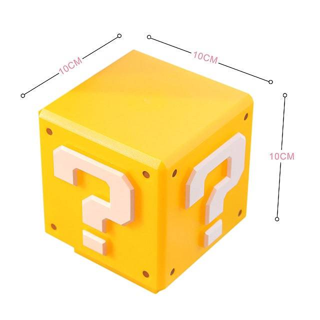 SUPER MARIO MINI QUESTION BLOCK LAMP WITH SOUND - BRIVLOX | Where Innovation Meets Style!