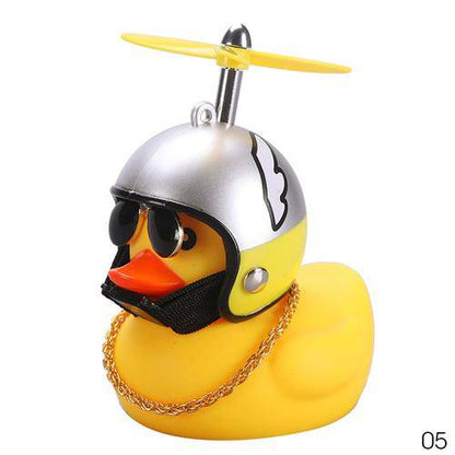 Car Duck with Helmet - BRIVLOX | Where Innovation Meets Style!