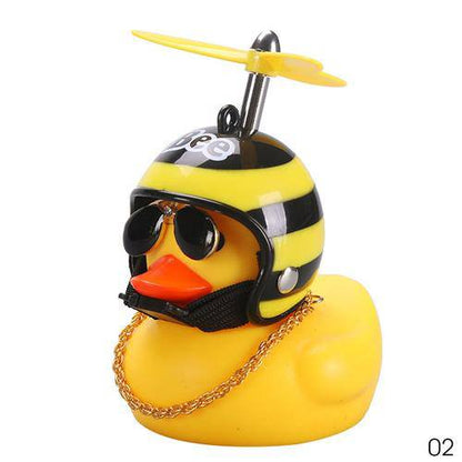 Car Duck with Helmet - BRIVLOX | Where Innovation Meets Style!