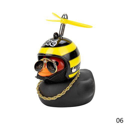 Car Duck with Helmet - BRIVLOX | Where Innovation Meets Style!