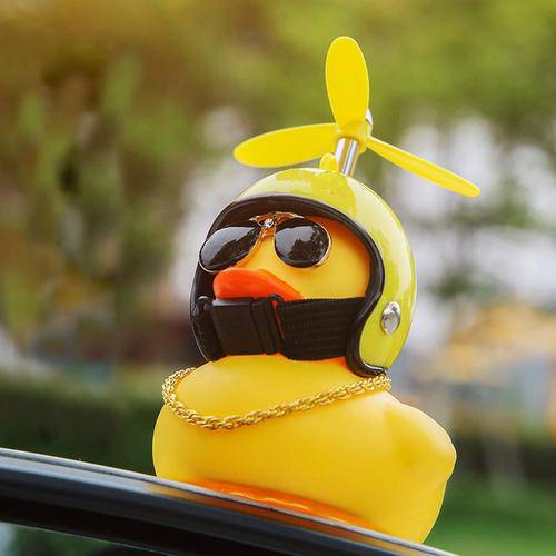 Car Duck with Helmet - BRIVLOX | Where Innovation Meets Style!