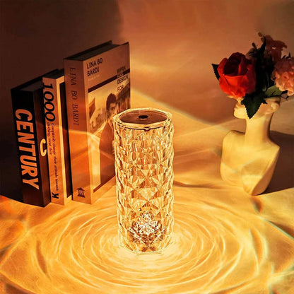 XLEDX™- Touching Control Rose Crystal Lamp - BRIVLOX | Where Innovation Meets Style!
