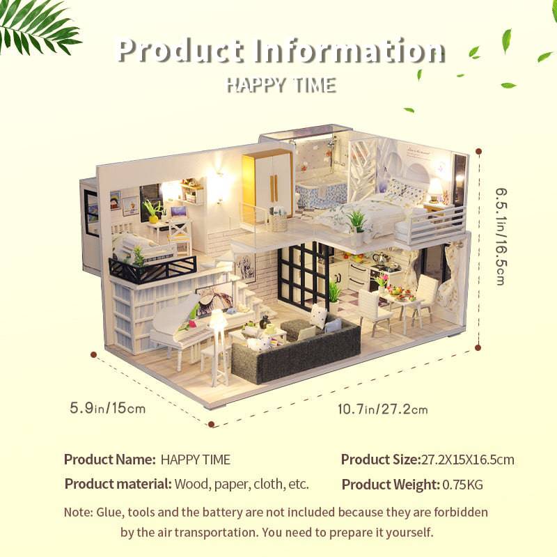 BRIVLOX 1: 24 DIY Dollhouse Kit (Happy Time) - BRIVLOX | Where Innovation Meets Style!