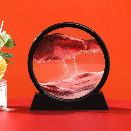 Pink - QUICHY 3D Moving Sand Art - BRIVLOX | Where Innovation Meets Style!