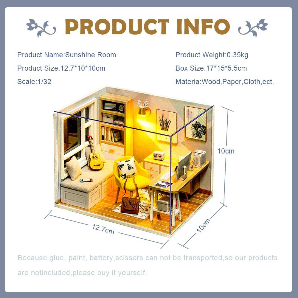 BRIVLOX™ 1:24 DIY Dollhouse Kit ( Sunshine Room) - BRIVLOX | Where Innovation Meets Style!