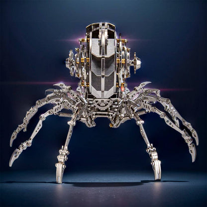 Intriguing DIY 3D Metal Spider Puzzle Kit - 203 Pieces for Creative Fun and Unique Gifting! - OPICRAFT 