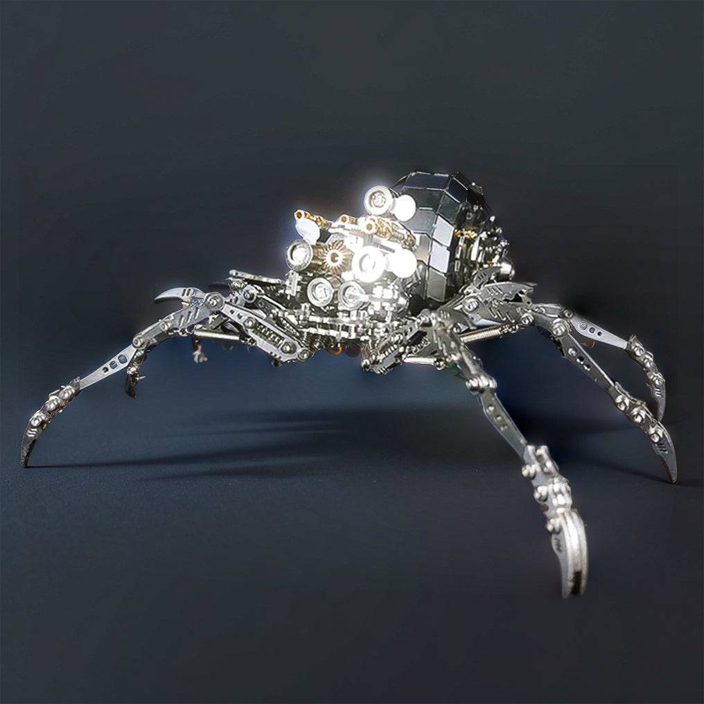 Intriguing DIY 3D Metal Spider Puzzle Kit - 203 Pieces for Creative Fun and Unique Gifting! - OPICRAFT 