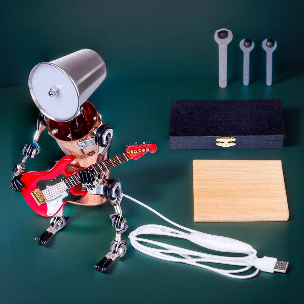 Steampunk 3D Metal Robot Band Model Kit - Create Your Own Handcrafted Masterpiece! - OPICRAFT 