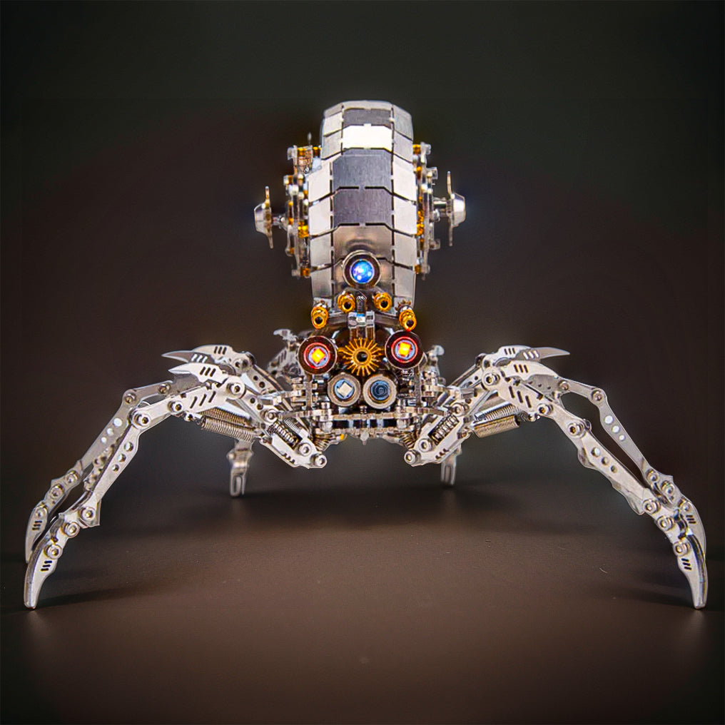 Intriguing DIY 3D Metal Spider Puzzle Kit - 203 Pieces for Creative Fun and Unique Gifting! - OPICRAFT 